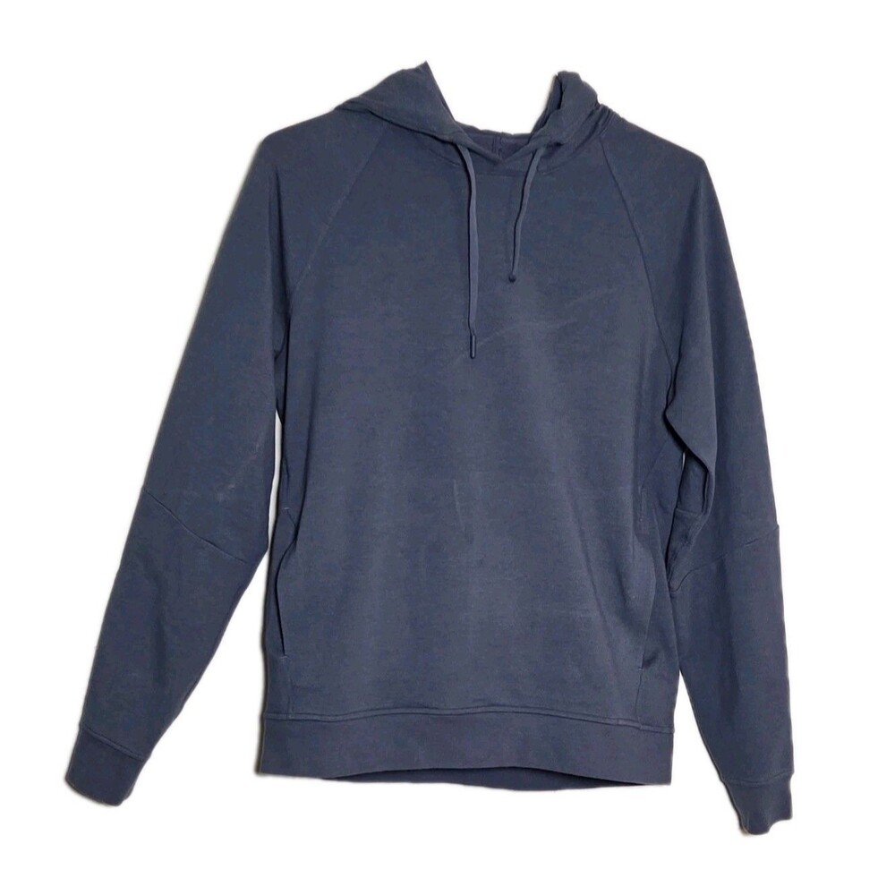 Lululemon Hoodie Men's M Smooth Spacer Blue Classic Stretch Fit Pullover Pockets